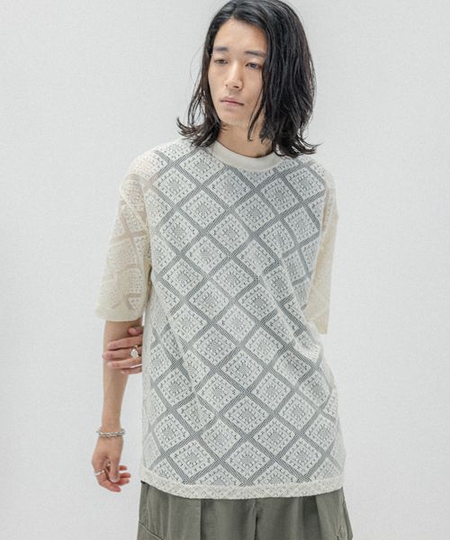 RAGEBLUE メッシュジャガード/プルオーバークルーネックTシャツ ホワイト M メンズインナー レイジブルー 113210 and ST アンドエスティ(旧ドットエスティ) RAGEBLUE メッシュジャガード/プルオーバークルーネックTシャツ ホワイト M メンズインナー レイジブルー 113210 and ST アンドエスティ(旧ドットエスティ)