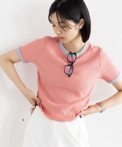 RAGEBLUE 【WOMENS】テレコボーダー/コンパクトTシャツ ピンク FREE ウィメンズインナー レイジブルー 113999 and ST アンドエスティ(旧ドットエスティ) RAGEBLUE 【WOMENS】テレコボーダー/コンパクトTシャツ ピンク FREE ウィメンズインナー レイジブルー 113999 and ST アンドエスティ(旧ドットエスティ)