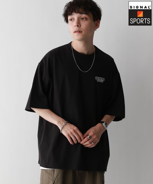 RAGEBLUE 【SIGNAL SPORTS】バックフォトプリント/オーバーサイズTシャツ ブラック M メンズインナー レイジブルー 117966 and ST アンドエスティ(旧ドットエスティ) RAGEBLUE 【SIGNAL SPORTS】バックフォトプリント/オーバーサイズTシャツ ブラック M メンズインナー レイジブルー 117966 and ST アンドエスティ(旧ドットエスティ)