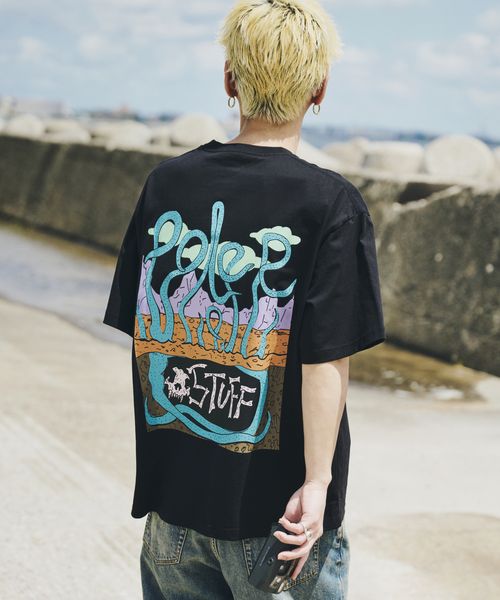 RAGEBLUE 【POLeR/ポーラー】ROOTBEAST/バックプリントオーバーサイズTシャツ ブラック M メンズインナー レイジブルー 129118 and ST アンドエスティ(旧ドットエスティ) RAGEBLUE 【POLeR/ポーラー】ROOTBEAST/バックプリントオーバーサイズTシャツ ブラック M メンズインナー レイジブルー 129118 and ST アンドエスティ(旧ドットエスティ)