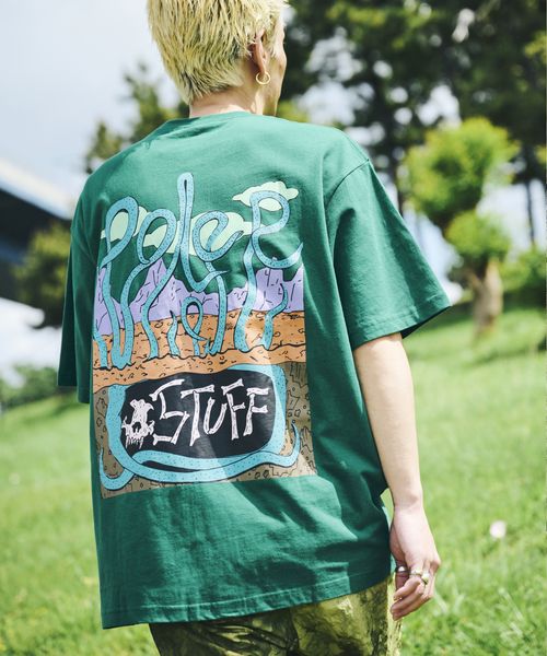 RAGEBLUE 【POLeR/ポーラー】ROOTBEAST/バックプリントオーバーサイズTシャツ カーキ L メンズインナー レイジブルー 129118 and ST アンドエスティ(旧ドットエスティ) RAGEBLUE 【POLeR/ポーラー】ROOTBEAST/バックプリントオーバーサイズTシャツ カーキ L メンズインナー レイジブルー 129118 and ST アンドエスティ(旧ドットエスティ)
