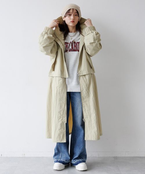 WOMENS】2WAY/スタンドカラーナイロンZIPコート | [公式]レイジ