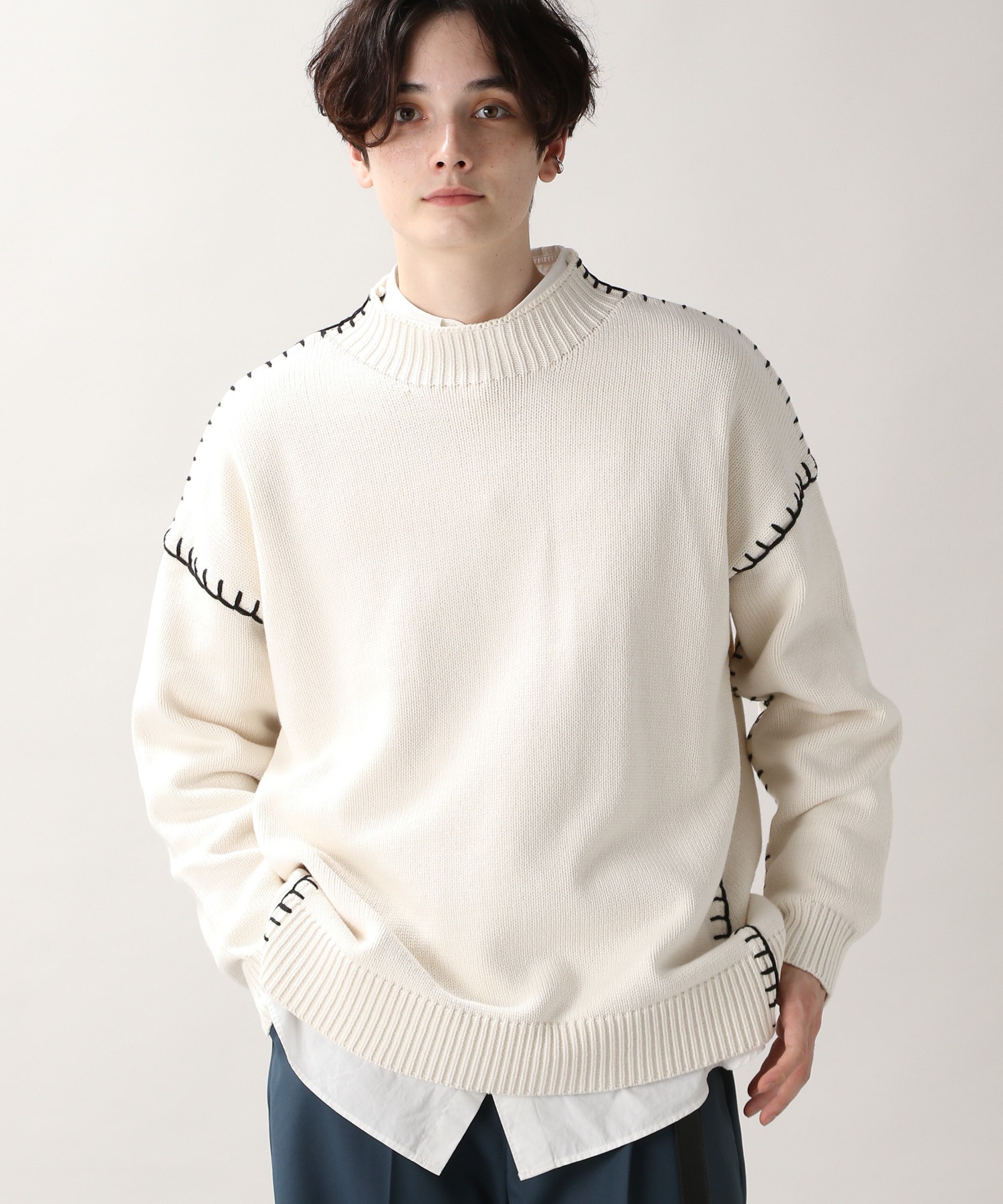 not conventionnal sweater ハンドステッチ ニット | www.jarussi.com.br