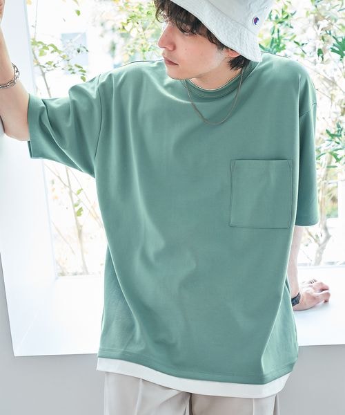 追加予約受付中 ミラノリブフェイクレイヤードtシャツ 公式 レイジブルー Rageblue 通販