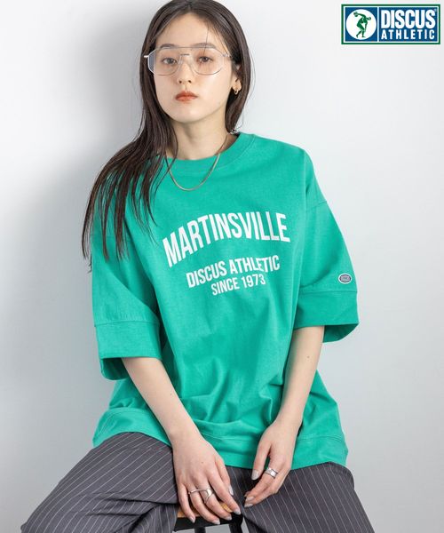 RAGEBLUE 【WOMENS】DISCUS/ディスカス カレッジBIGTシャツ グリーン FREE ウィメンズインナー レイジブルー 284497 and ST アンドエスティ(旧ドットエスティ) RAGEBLUE 【WOMENS】DISCUS/ディスカス カレッジBIGTシャツ グリーン FREE ウィメンズインナー レイジブルー 284497 and ST アンドエスティ(旧ドットエスティ)