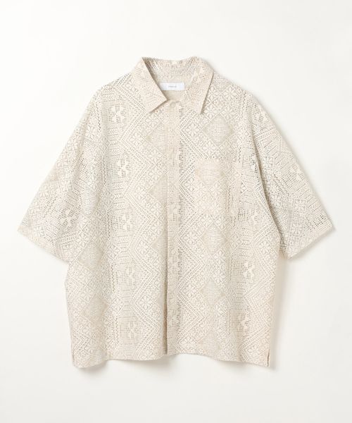 RAGEBLUE <追加予約>レースデザインシャツ/シアーシャツ ホワイト M メンズインナー レイジブルー 289770 and ST アンドエスティ(旧ドットエスティ) RAGEBLUE <追加予約>レースデザインシャツ/シアーシャツ ホワイト M メンズインナー レイジブルー 289770 and ST アンドエスティ(旧ドットエスティ)