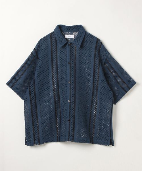 RAGEBLUE ルーズシルエット/メッシュ柄シャツ ブルー L メンズインナー レイジブルー 289775 and ST アンドエスティ(旧ドットエスティ) RAGEBLUE ルーズシルエット/メッシュ柄シャツ ブルー L メンズインナー レイジブルー 289775 and ST アンドエスティ(旧ドットエスティ)