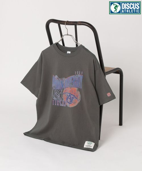 RAGEBLUE 【DISCUS】ヴィンテージライク/ルーズカレッジTシャツ シルバー L メンズインナー レイジブルー 320254 and ST アンドエスティ(旧ドットエスティ) RAGEBLUE 【DISCUS】ヴィンテージライク/ルーズカレッジTシャツ シルバー L メンズインナー レイジブルー 320254 and ST アンドエスティ(旧ドットエスティ)