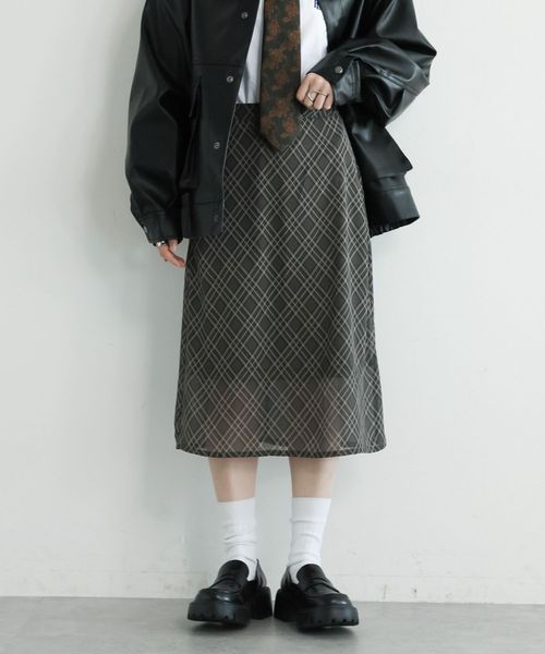 RAGEBLUE 【WOMENS】<選べるミディ&ロング丈>バイアスチェックシアースカート グリーン L ウィメンズボトムス レイジブルー 320863 and ST アンドエスティ(旧ドットエスティ) RAGEBLUE 【WOMENS】<選べるミディ&ロング丈>バイアスチェックシアースカート グリーン L ウィメンズボトムス レイジブルー 320863 and ST アンドエスティ(旧ドットエスティ)