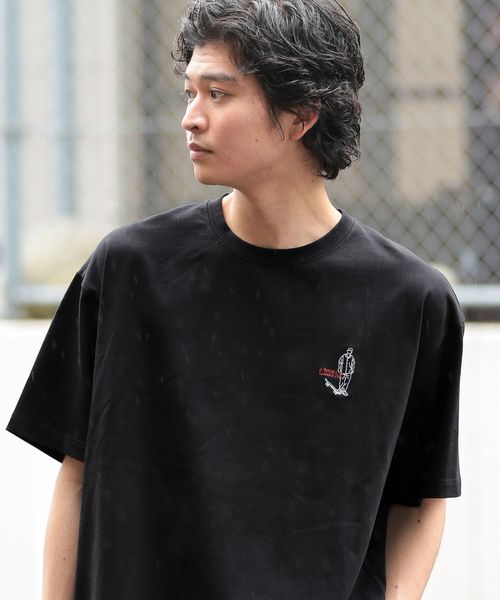 RAGEBLUE <追加予約>天竺/ワンポイント刺繍Tシャツ ブラック S メンズインナー レイジブルー 323069 and ST アンドエスティ(旧ドットエスティ) RAGEBLUE <追加予約>天竺/ワンポイント刺繍Tシャツ ブラック S メンズインナー レイジブルー 323069 and ST アンドエスティ(旧ドットエスティ)