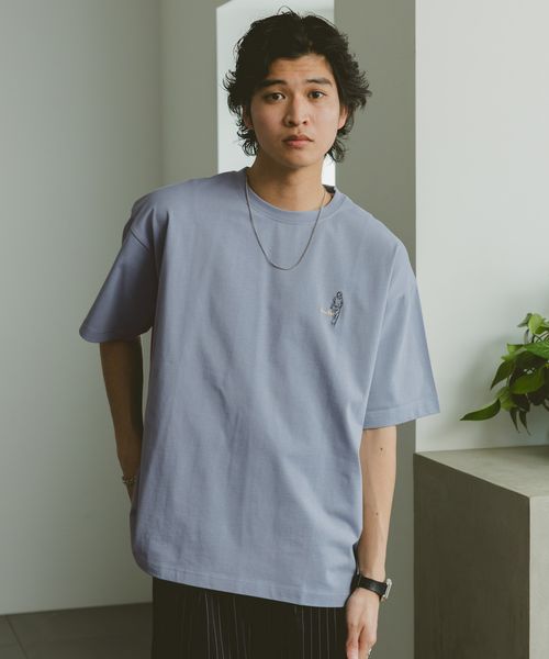 RAGEBLUE <追加予約>天竺/ワンポイント刺繍Tシャツ ライトブルー S メンズインナー レイジブルー 323069 and ST アンドエスティ(旧ドットエスティ) RAGEBLUE <追加予約>天竺/ワンポイント刺繍Tシャツ ライトブルー S メンズインナー レイジブルー 323069 and ST アンドエスティ(旧ドットエスティ)