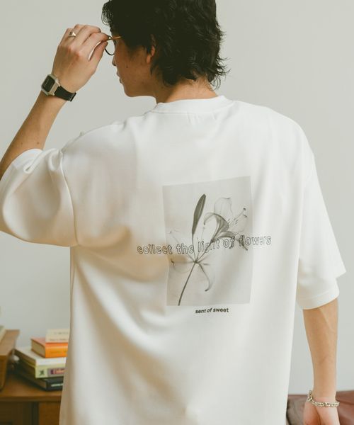 RAGEBLUE <追加予約>フラワーフォトプリント/オーバーサイズポンチTシャツ ホワイト S メンズインナー レイジブルー 324120 and ST アンドエスティ(旧ドットエスティ) RAGEBLUE <追加予約>フラワーフォトプリント/オーバーサイズポンチTシャツ ホワイト S メンズインナー レイジブルー 324120 and ST アンドエスティ(旧ドットエスティ)