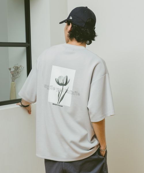 RAGEBLUE <追加予約>フラワーフォトプリント/オーバーサイズポンチTシャツ ライトグレー M メンズインナー レイジブルー 324120 and ST アンドエスティ(旧ドットエスティ) RAGEBLUE <追加予約>フラワーフォトプリント/オーバーサイズポンチTシャツ ライトグレー M メンズインナー レイジブルー 324120 and ST アンドエスティ(旧ドットエスティ)