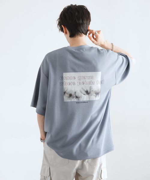 RAGEBLUE <追加予約>フラワーフォトプリント/オーバーサイズポンチTシャツ ライトブルー S メンズインナー レイジブルー 324120 and ST アンドエスティ(旧ドットエスティ) RAGEBLUE <追加予約>フラワーフォトプリント/オーバーサイズポンチTシャツ ライトブルー S メンズインナー レイジブルー 324120 and ST アンドエスティ(旧ドットエスティ)
