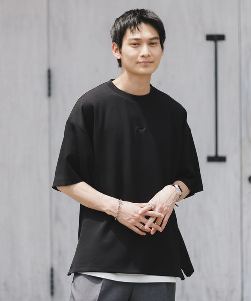 RAGEBLUE <新色入荷>サイドジップスリット/プチ刺繍ポンチTシャツ ブラック S メンズインナー レイジブルー 324122 and ST アンドエスティ(旧ドットエスティ) RAGEBLUE <新色入荷>サイドジップスリット/プチ刺繍ポンチTシャツ ブラック S メンズインナー レイジブルー 324122 and ST アンドエスティ(旧ドットエスティ)