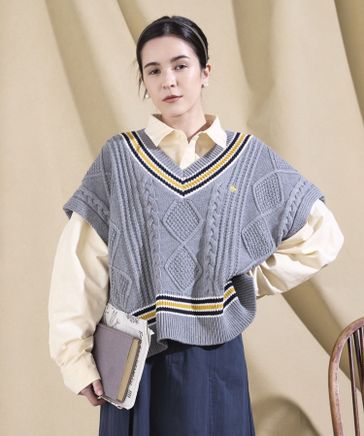 SAINT LAURENT - SAINT LAURENT Fil d'Ecosse ベスト サマー