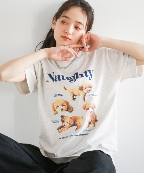 RAGEBLUE 【WOMENS】コラージュプリントコンパクトTシャツ ライトグレー FREE ウィメンズインナー レイジブルー 325789 and ST アンドエスティ(旧ドットエスティ) RAGEBLUE 【WOMENS】コラージュプリントコンパクトTシャツ ライトグレー FREE ウィメンズインナー レイジブルー 325789 and ST アンドエスティ(旧ドットエスティ)