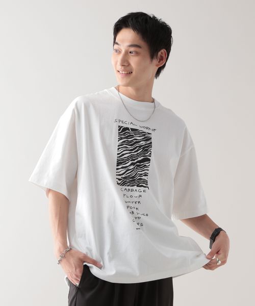RAGEBLUE 【wakazoo/ワカズー】コラボ/オーバーサイズイラストTシャツ ホワイト FREE メンズインナー レイジブルー 326041 and ST アンドエスティ(旧ドットエスティ) RAGEBLUE 【wakazoo/ワカズー】コラボ/オーバーサイズイラストTシャツ ホワイト FREE メンズインナー レイジブルー 326041 and ST アンドエスティ(旧ドットエスティ)