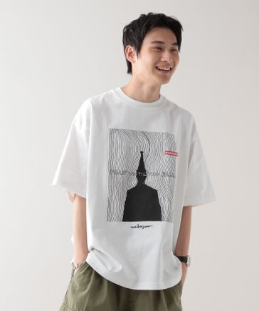 wakazoo/ワカズー】コラボ/オーバーサイズイラストTシャツ