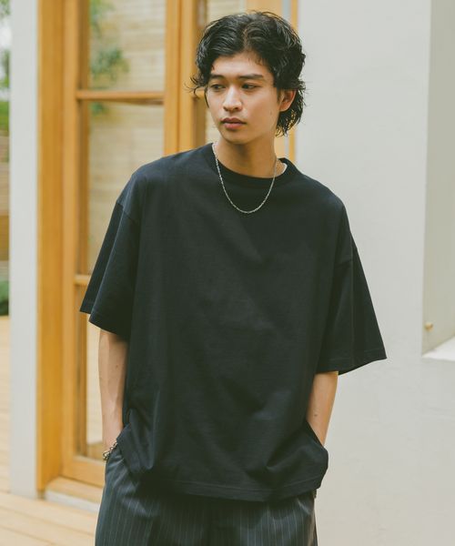 RAGEBLUE 【SIGNAL SPORTS】14s/ワンポイント刺繍オーバーサイズTシャツ ブラック S メンズインナー レイジブルー 326192 and ST アンドエスティ(旧ドットエスティ) RAGEBLUE 【SIGNAL SPORTS】14s/ワンポイント刺繍オーバーサイズTシャツ ブラック S メンズインナー レイジブルー 326192 and ST アンドエスティ(旧ドットエスティ)
