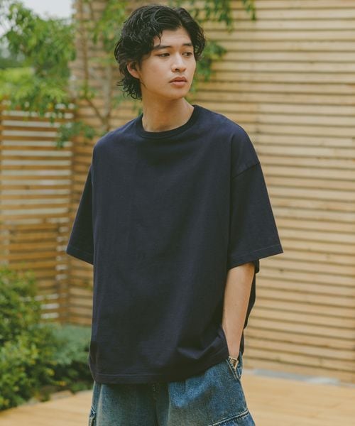 RAGEBLUE 【SIGNAL SPORTS】14s/ワンポイント刺繍オーバーサイズTシャツ ネイビー L メンズインナー レイジブルー 326192 and ST アンドエスティ(旧ドットエスティ) RAGEBLUE 【SIGNAL SPORTS】14s/ワンポイント刺繍オーバーサイズTシャツ ネイビー L メンズインナー レイジブルー 326192 and ST アンドエスティ(旧ドットエスティ)