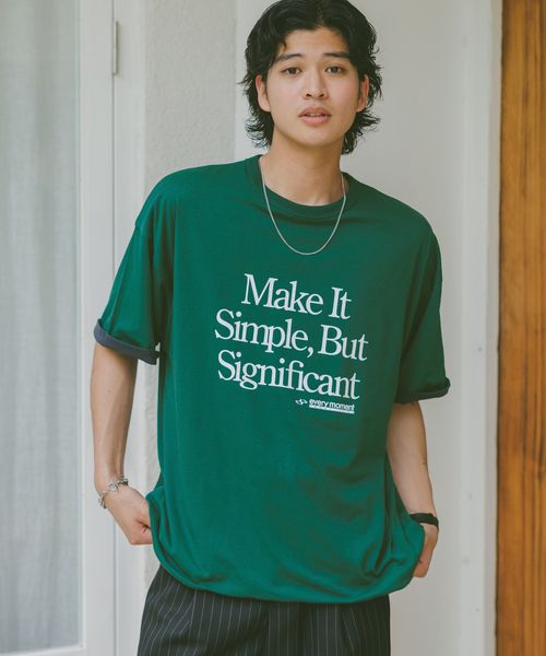 RAGEBLUE リバーシブル/カレッジロゴプリントTシャツ グリーン M メンズインナー レイジブルー 326943 and ST アンドエスティ(旧ドットエスティ) RAGEBLUE リバーシブル/カレッジロゴプリントTシャツ グリーン M メンズインナー レイジブルー 326943 and ST アンドエスティ(旧ドットエスティ)