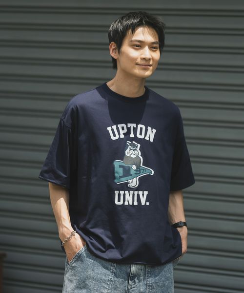 RAGEBLUE リバーシブル/カレッジロゴプリントTシャツ ネイビー L メンズインナー レイジブルー 326943 and ST アンドエスティ(旧ドットエスティ) RAGEBLUE リバーシブル/カレッジロゴプリントTシャツ ネイビー L メンズインナー レイジブルー 326943 and ST アンドエスティ(旧ドットエスティ)