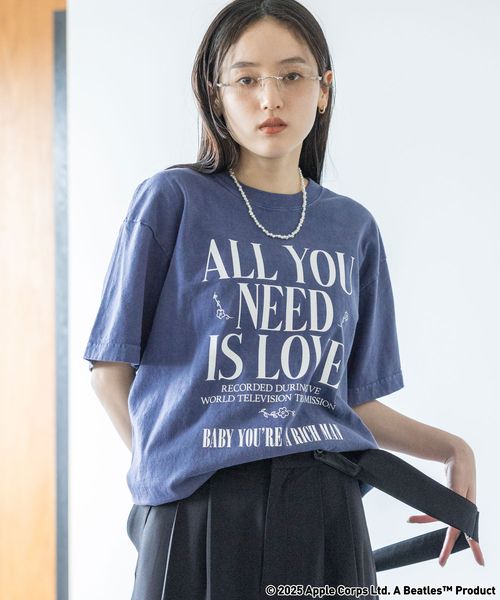 RAGEBLUE 【WOMENS】GOOD ROCK SPEED/THE BEATLESザ・ビートルズTシャツ ブルー FREE ウィメンズインナー レイジブルー 327690 and ST アンドエスティ(旧ドットエスティ) RAGEBLUE 【WOMENS】GOOD ROCK SPEED/THE BEATLESザ・ビートルズTシャツ ブルー FREE ウィメンズインナー レイジブルー 327690 and ST アンドエスティ(旧ドットエスティ)