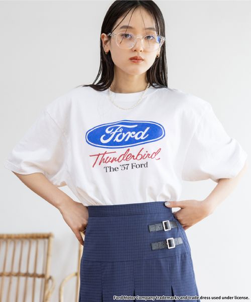 RAGEBLUE 【WOMENS】GOOD ROCK SPEED/FORDロゴプリントTシャツ ホワイト FREE ウィメンズインナー レイジブルー 327691 and ST アンドエスティ(旧ドットエスティ) RAGEBLUE 【WOMENS】GOOD ROCK SPEED/FORDロゴプリントTシャツ ホワイト FREE ウィメンズインナー レイジブルー 327691 and ST アンドエスティ(旧ドットエスティ)