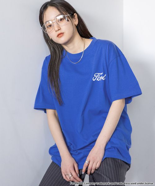 RAGEBLUE 【WOMENS】GOOD ROCK SPEED/FORDロゴプリントTシャツ ブルー FREE ウィメンズインナー レイジブルー 327691 and ST アンドエスティ(旧ドットエスティ) RAGEBLUE 【WOMENS】GOOD ROCK SPEED/FORDロゴプリントTシャツ ブルー FREE ウィメンズインナー レイジブルー 327691 and ST アンドエスティ(旧ドットエスティ)