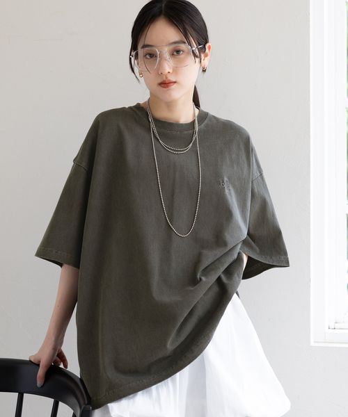 RAGEBLUE 【WOMENS】ロゴ刺繍ピグメントルーズTシャツ ブラック FREE ウィメンズインナー レイジブルー 328979 and ST アンドエスティ(旧ドットエスティ) RAGEBLUE 【WOMENS】ロゴ刺繍ピグメントルーズTシャツ ブラック FREE ウィメンズインナー レイジブルー 328979 and ST アンドエスティ(旧ドットエスティ)