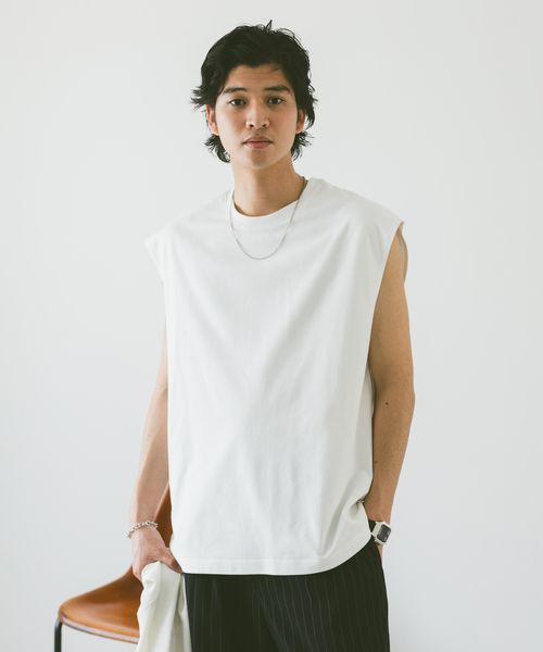 RAGEBLUE <接触冷感機能付き>天竺/ノースリーブ ホワイト M メンズインナー レイジブルー 329182 and ST アンドエスティ(旧ドットエスティ) RAGEBLUE <接触冷感機能付き>天竺/ノースリーブ ホワイト M メンズインナー レイジブルー 329182 and ST アンドエスティ(旧ドットエスティ)