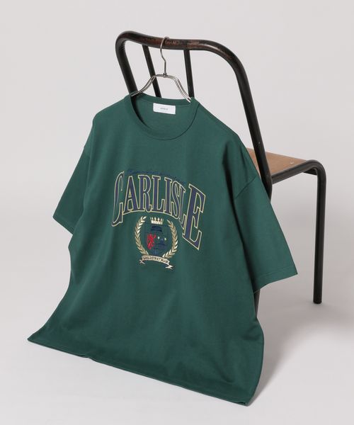 RAGEBLUE カレッジロゴ刺繍/オーバーサイズTシャツ グリーン M メンズインナー レイジブルー 329185 and ST アンドエスティ(旧ドットエスティ) RAGEBLUE カレッジロゴ刺繍/オーバーサイズTシャツ グリーン M メンズインナー レイジブルー 329185 and ST アンドエスティ(旧ドットエスティ)