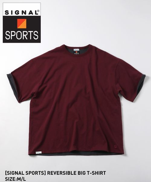 RAGEBLUE 【SIGNAL SPORTS】リバーシブル/オーバーサイズTシャツ【セットアップ対応】 ボルドー L メンズインナー レイジブルー 329497 and ST アンドエスティ(旧ドットエスティ) RAGEBLUE 【SIGNAL SPORTS】リバーシブル/オーバーサイズTシャツ【セットアップ対応】 ボルドー L メンズインナー レイジブルー 329497 and ST アンドエスティ(旧ドットエスティ)