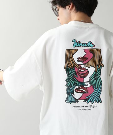 【kiruha】コラボポンチプリントTシャツ