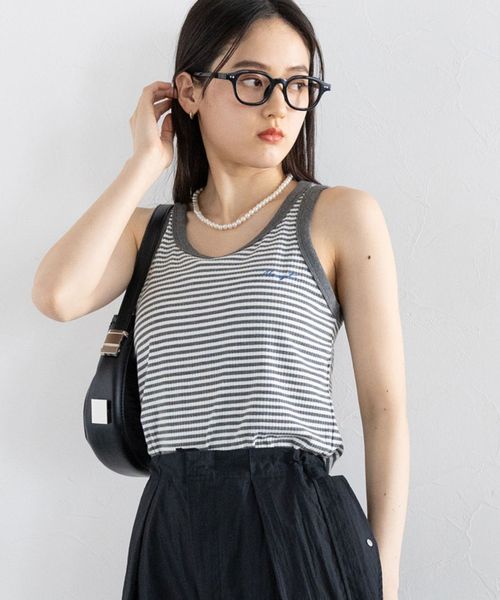 RAGEBLUE 【WOMENS】ワンポイント刺繍リブタンクトップ チャコールグレー FREE ウィメンズインナー レイジブルー 459696 and ST アンドエスティ(旧ドットエスティ) RAGEBLUE 【WOMENS】ワンポイント刺繍リブタンクトップ チャコールグレー FREE ウィメンズインナー レイジブルー 459696 and ST アンドエスティ(旧ドットエスティ)