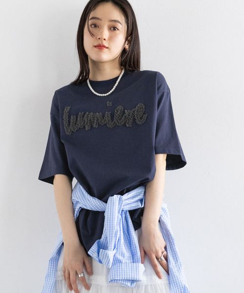 RAGEBLUE 【WOMENS】チュールレタードロゴTシャツ ネイビー FREE ウィメンズインナー レイジブルー 490862 and ST アンドエスティ(旧ドットエスティ) RAGEBLUE 【WOMENS】チュールレタードロゴTシャツ ネイビー FREE ウィメンズインナー レイジブルー 490862 and ST アンドエスティ(旧ドットエスティ)