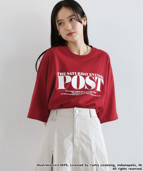 RAGEBLUE 【THE SATURDAY EVENING POST】コラボ/プリントTシャツ レッド L メンズインナー レイジブルー 492161 and ST アンドエスティ(旧ドットエスティ) RAGEBLUE 【THE SATURDAY EVENING POST】コラボ/プリントTシャツ レッド L メンズインナー レイジブルー 492161 and ST アンドエスティ(旧ドットエスティ)