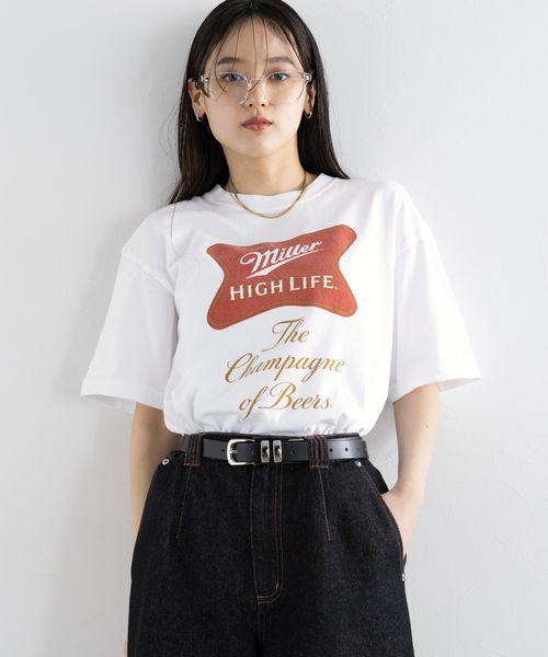 RAGEBLUE 【WOMENS】GOOD ROCK SPEED/BEERプリントTシャツ ホワイト FREE ウィメンズインナー レイジブルー 494413 and ST アンドエスティ(旧ドットエスティ) RAGEBLUE 【WOMENS】GOOD ROCK SPEED/BEERプリントTシャツ ホワイト FREE ウィメンズインナー レイジブルー 494413 and ST アンドエスティ(旧ドットエスティ)