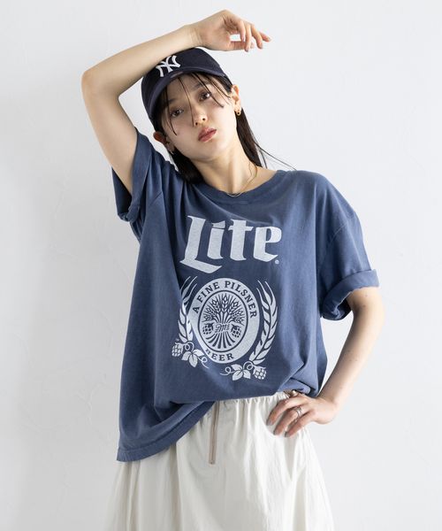 RAGEBLUE 【WOMENS】GOOD ROCK SPEED/BEERプリントTシャツ ネイビー FREE ウィメンズインナー レイジブルー 494413 and ST アンドエスティ(旧ドットエスティ) RAGEBLUE 【WOMENS】GOOD ROCK SPEED/BEERプリントTシャツ ネイビー FREE ウィメンズインナー レイジブルー 494413 and ST アンドエスティ(旧ドットエスティ)