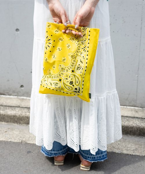 RAGEBLUE 【UNISEX】<BANSAC>バンダナBAG イエロー FREE ウィメンズグッズ レイジブルー 495399 and ST アンドエスティ(旧ドットエスティ) RAGEBLUE 【UNISEX】<BANSAC>バンダナBAG イエロー FREE ウィメンズグッズ レイジブルー 495399 and ST アンドエスティ(旧ドットエスティ)