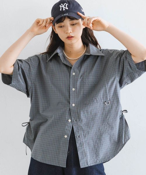 RAGEBLUE 【WOMENS】サイドリボンアソートオーバーシャツ グレー FREE ウィメンズインナー レイジブルー 497983 and ST アンドエスティ(旧ドットエスティ) RAGEBLUE 【WOMENS】サイドリボンアソートオーバーシャツ グレー FREE ウィメンズインナー レイジブルー 497983 and ST アンドエスティ(旧ドットエスティ)