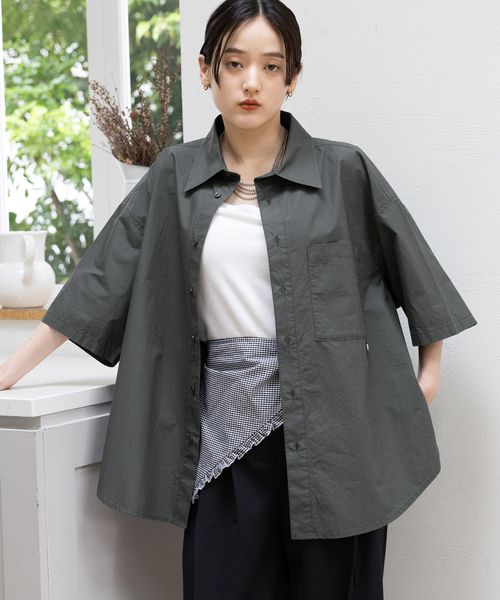 RAGEBLUE 【WOMENS】サイドリボンアソートオーバーシャツ チャコールグレー FREE ウィメンズインナー レイジブルー 497983 and ST アンドエスティ(旧ドットエスティ) RAGEBLUE 【WOMENS】サイドリボンアソートオーバーシャツ チャコールグレー FREE ウィメンズインナー レイジブルー 497983 and ST アンドエスティ(旧ドットエスティ)