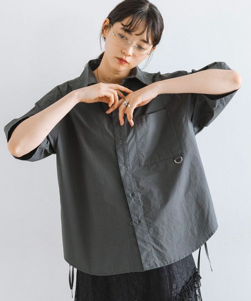 RAGEBLUE 【WOMENS】サイドリボンアソートオーバーシャツ チャコールグレー FREE ウィメンズインナー レイジブルー 497983 and ST アンドエスティ(旧ドットエスティ) RAGEBLUE 【WOMENS】サイドリボンアソートオーバーシャツ チャコールグレー FREE ウィメンズインナー レイジブルー 497983 and ST アンドエスティ(旧ドットエスティ)