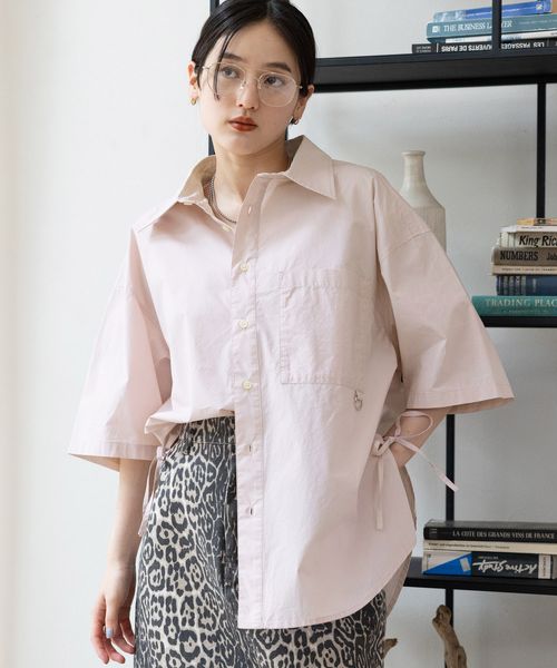 RAGEBLUE 【WOMENS】サイドリボンアソートオーバーシャツ ピンク FREE ウィメンズインナー レイジブルー 497983 and ST アンドエスティ(旧ドットエスティ) RAGEBLUE 【WOMENS】サイドリボンアソートオーバーシャツ ピンク FREE ウィメンズインナー レイジブルー 497983 and ST アンドエスティ(旧ドットエスティ)