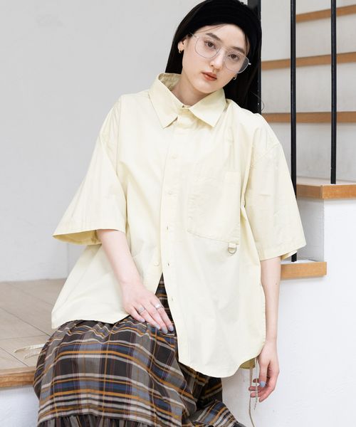 RAGEBLUE 【WOMENS】サイドリボンアソートオーバーシャツ イエロー FREE ウィメンズインナー レイジブルー 497983 and ST アンドエスティ(旧ドットエスティ) RAGEBLUE 【WOMENS】サイドリボンアソートオーバーシャツ イエロー FREE ウィメンズインナー レイジブルー 497983 and ST アンドエスティ(旧ドットエスティ)
