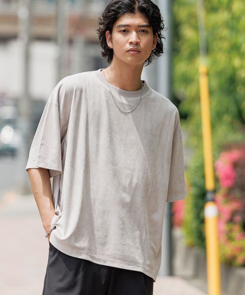 RAGEBLUE カットスウェード/ビッグシルエットTシャツ ホワイト L メンズインナー レイジブルー 499082 and ST アンドエスティ(旧ドットエスティ) RAGEBLUE カットスウェード/ビッグシルエットTシャツ ホワイト L メンズインナー レイジブルー 499082 and ST アンドエスティ(旧ドットエスティ)