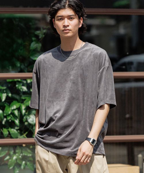 RAGEBLUE カットスウェードTシャツ チャコールグレー L メンズインナー レイジブルー 499082 and ST アンドエスティ(旧ドットエスティ) RAGEBLUE カットスウェードTシャツ チャコールグレー L メンズインナー レイジブルー 499082 and ST アンドエスティ(旧ドットエスティ)