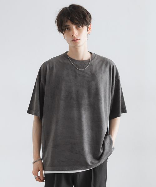 RAGEBLUE カットスウェードTシャツ チャコールグレー L メンズインナー レイジブルー 499082 and ST アンドエスティ(旧ドットエスティ) RAGEBLUE カットスウェードTシャツ チャコールグレー L メンズインナー レイジブルー 499082 and ST アンドエスティ(旧ドットエスティ)