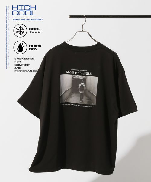 RAGEBLUE <接触冷感機能付き>【HIGH COOL/ハイクール】モノクロフォトTシャツ ブラック M メンズインナー レイジブルー 499190 and ST アンドエスティ(旧ドットエスティ) RAGEBLUE <接触冷感機能付き>【HIGH COOL/ハイクール】モノクロフォトTシャツ ブラック M メンズインナー レイジブルー 499190 and ST アンドエスティ(旧ドットエスティ)